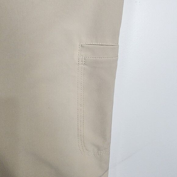 Weekends by Chico's 10 Women's High Rise Capri Cargo Crop Pants SZ 1.5 Blue - Picture 5 of 11